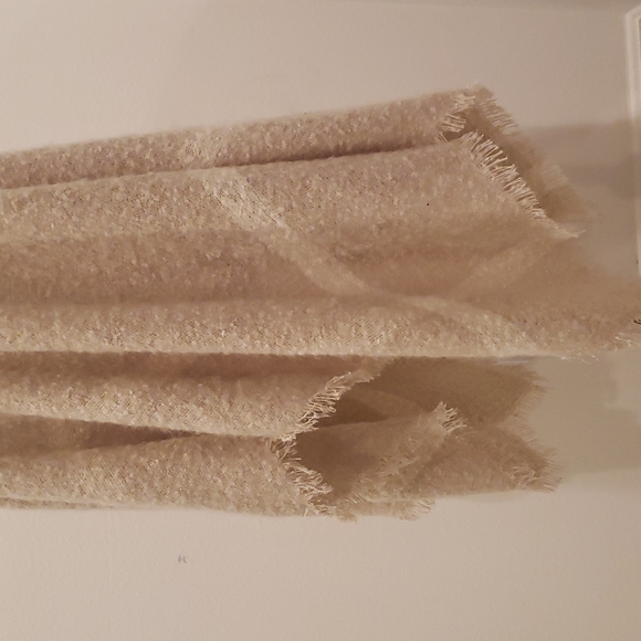 MIXIT, Poncho Tan Sweather Pullover fringes on hem, Size One Size - Picture 6 of 7